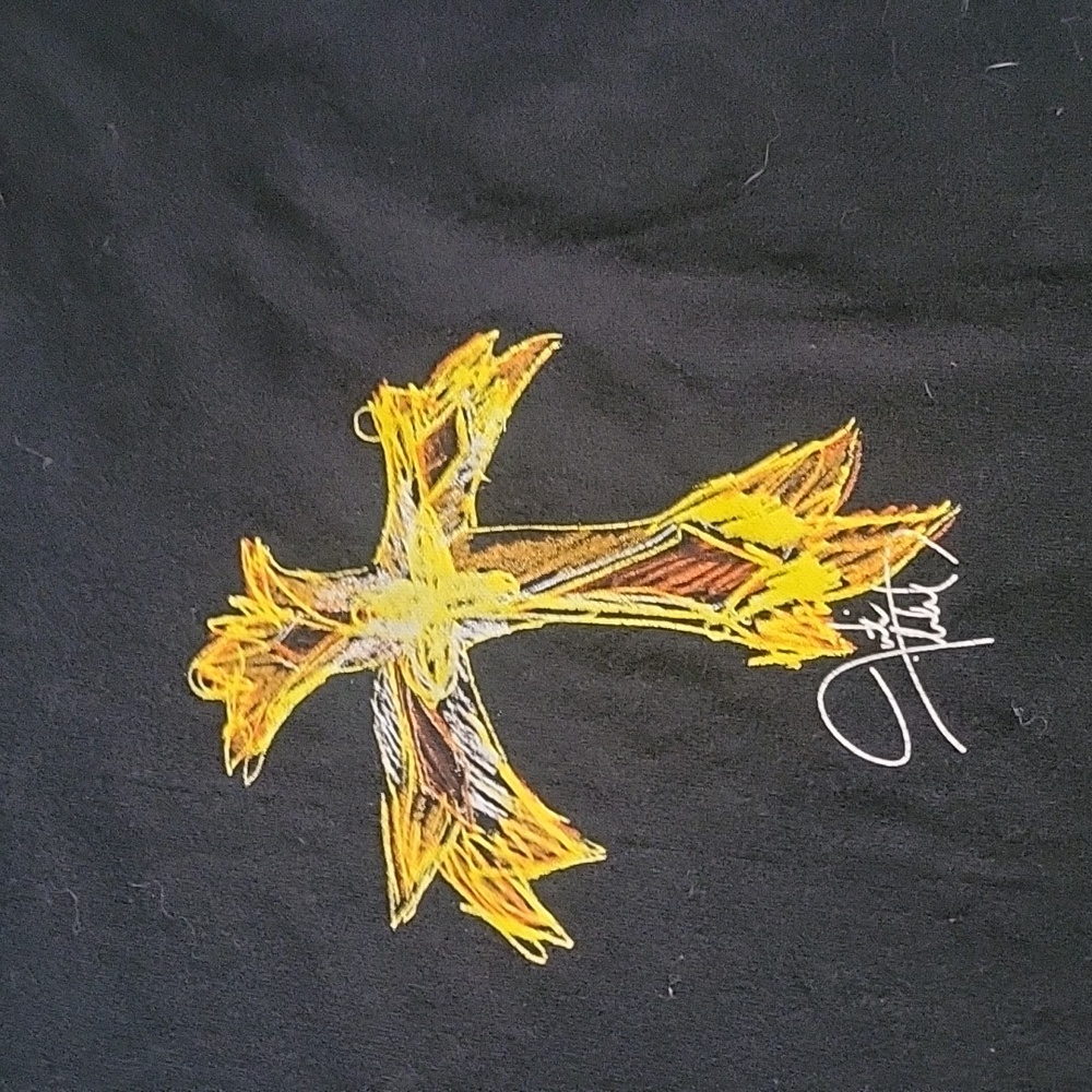 Justin timberlake Planet Hollywood charity cross shirt large